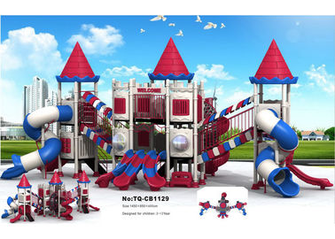 Business District Kids Outdoor Playground Equipment Amusement Facility Small Footprint