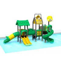 Customization Kids Outdoor Playground Equipment Water Park Slide TQ - ZR1282