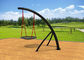 Half Piece Style Childrens Swing Set Solid Support For Community Parks KP-G002